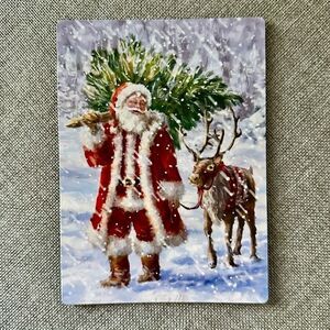 North Pole Christmas Art Magnet